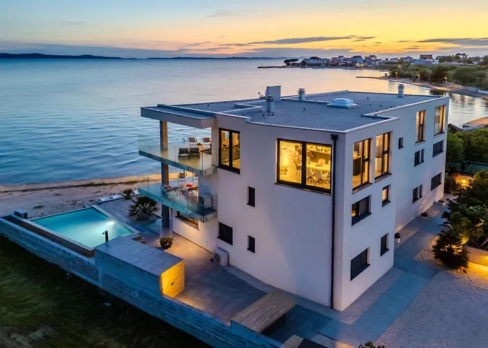 Jimmys - Direkt Am Meer, Tollem Blick Und Beheiztem Pool * Privlaka (Zadar)